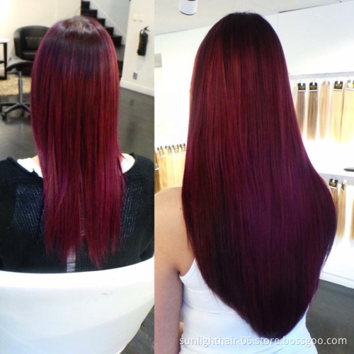 Brazilian raw unprocessed virgin Sunlight 613 Pre Plucked Hair Line with Baby Hair 13 * 4 red deep wave hair wig
